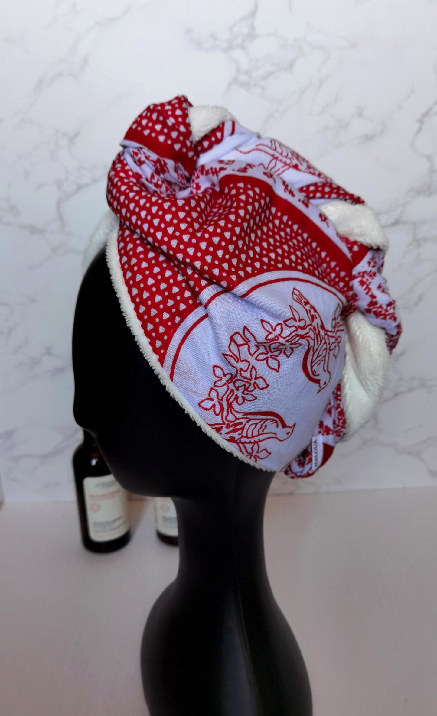 Taji Serviette – Turban-Serviette en Tissu Nanbawane & Microfibre de Bambou