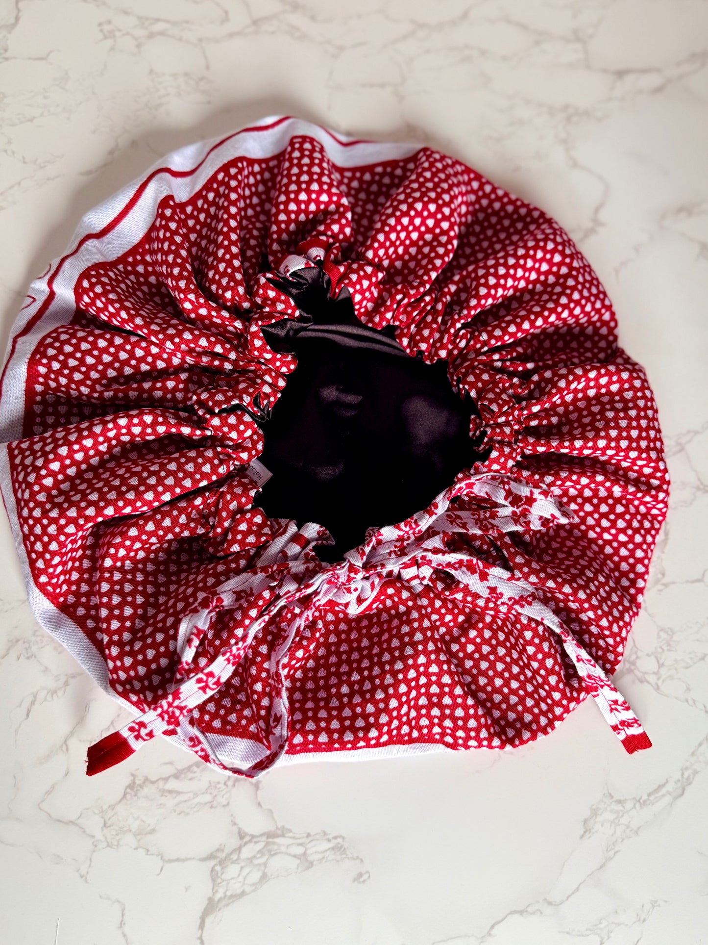 Bonnet en tissu Nanbawane doublé satin – Ajustable et ultra-confortable